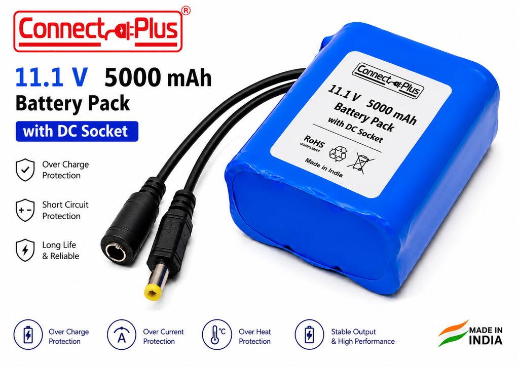 [CP90-BTP-1101-5A-DC-1PC] 11.1 Lithium Battery Pack (Power : 5200 Mah)