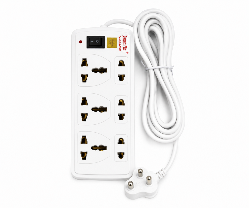 [CP103SPU-3Y-01P] Student Plus 3+3 | 6 Universal Socket Extension Board | (3 Yard)